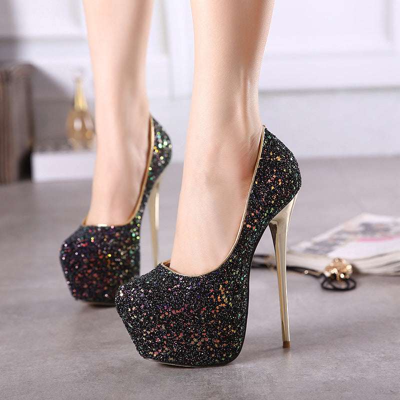 Women's Large Size Cross-dressing Sexy Men's Anti-string High Heels 16cm Women's Shoes