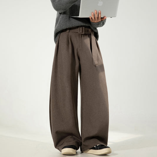 3D Pleated Slim-Fit Trousers Three-dimensional Pleated Draping Machet | Ectron Online