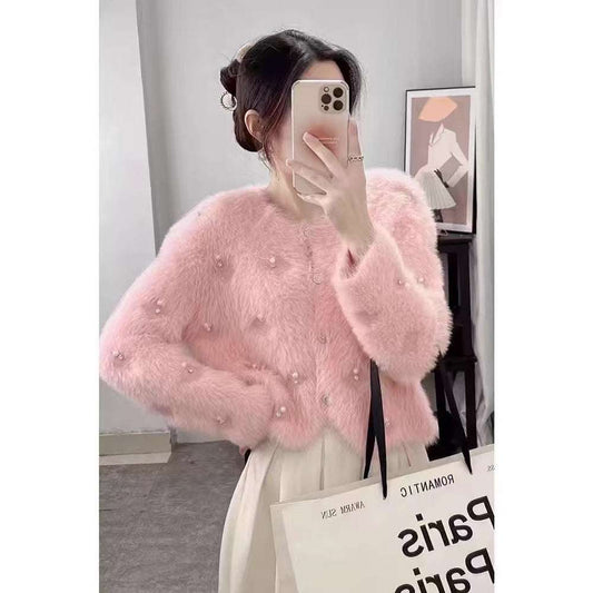 New Autumn/Winter Beaded Diamond Sweater Cardigan Short Temperamental Diamond Cardigan Aut | Ectron Online