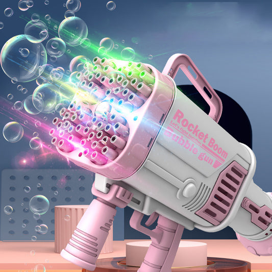 44 64 Hole Bazooka Porous Bubble Gun Electric Light Bubble Machine Toy - Ectron Online