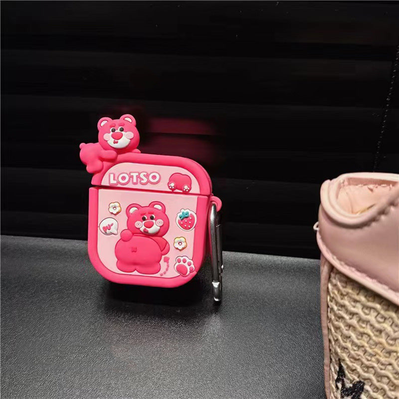 AirPods 5th generation silicone wireless Bluetooth earphone protective case suitable for Apple Pro 2nd generation cute box - Ectron Online