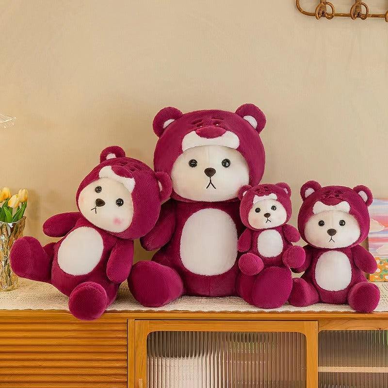 New Transformation Teddy Bear Plush Toy Cute Bear Doll Cloth Doll Valentine's Day Birthday Gift - Ectron Online