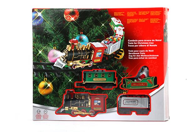 Christmas Electric Rail Car Toys Train Track Musical Christmas Tree Decoration Railway Set Children'S Kids Toys Gift - Ectron Online