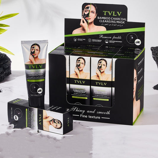 Bamboo Charcoal Cleaning Facial Mask - Deep Pore Detox & Oil Control Bamboo Charcoal Cleaning Facial Mask | Ectron Online