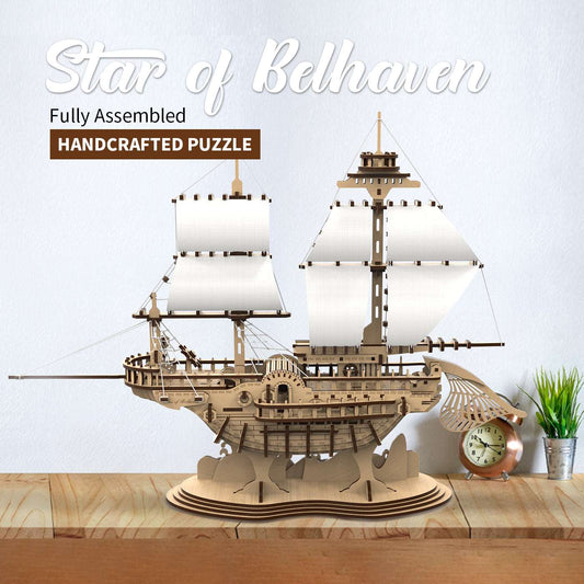 Belhaven Star Wooden Puzzle Home Fashion Simple Belhaven Star Puzzle | Ectron Online