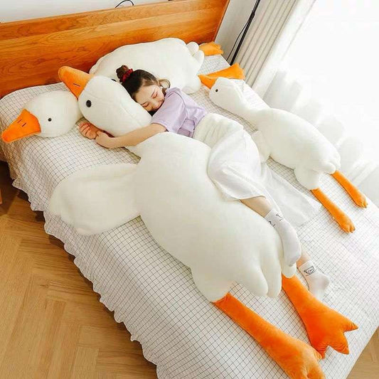 Big White Goose Plush Pillow Cute Big White Geese Pillow Plush Toy | Ectron Online