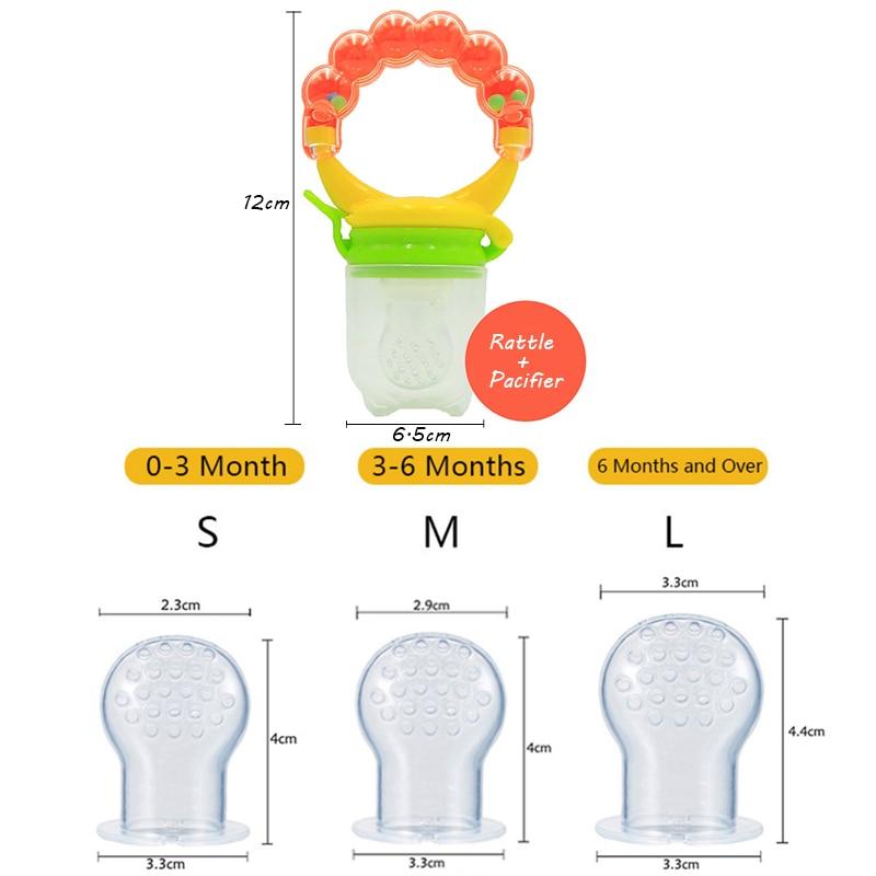 Baby Food Pacifiers Fruit Feeder Nipples - Ectron Online