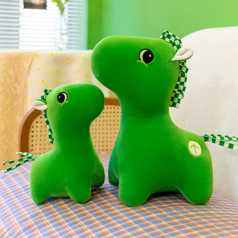 New Net Red Green Horse Pass Code Plush Toy Green Pony Doll Plush Toy Health Code Activity Doll - Ectron Online