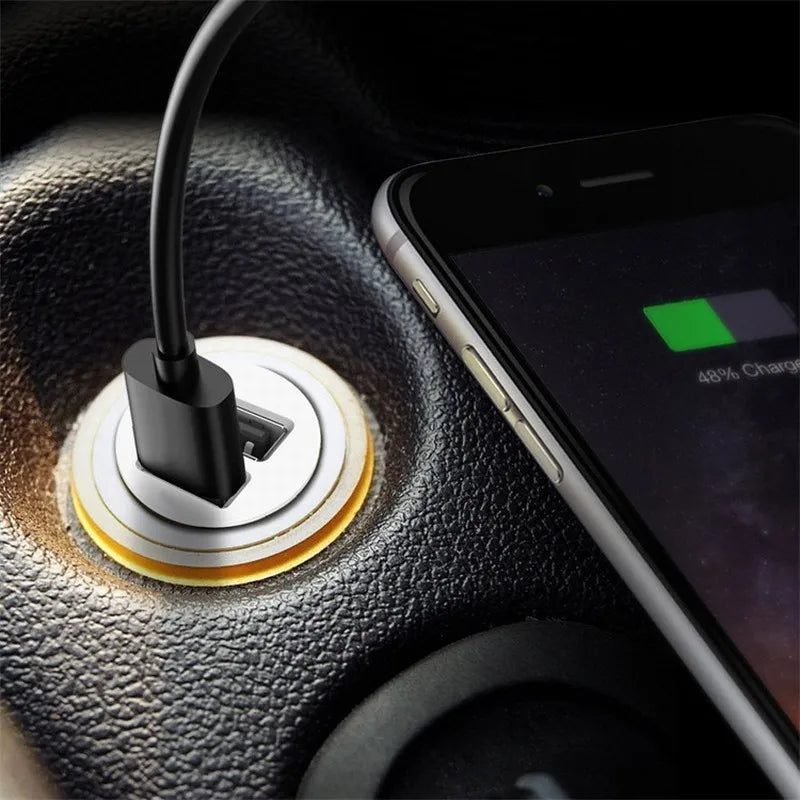 Car Truck Dual 2 Port USB Mini Charger Adapter 12V Power - Ectron Online