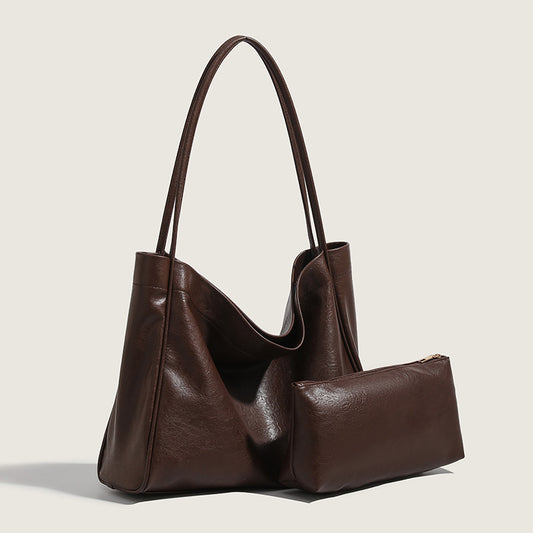 Classic Leather Tote Shoulder Bags | Ectron Online