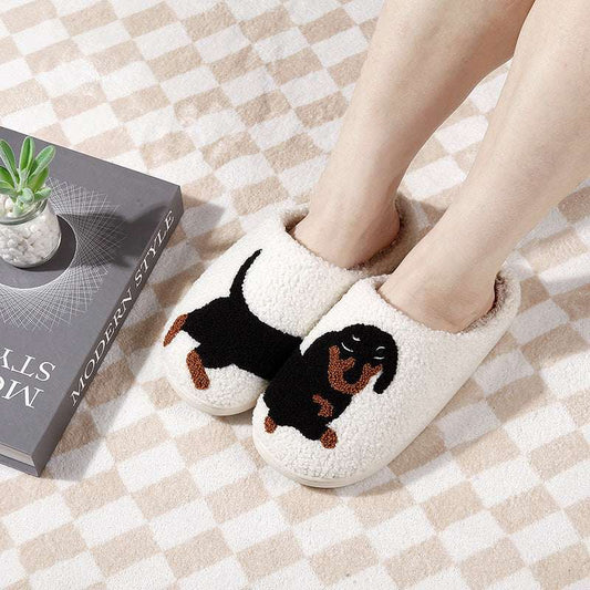 New Comfort Home Dachshund Warm Winter Cotton Slippers