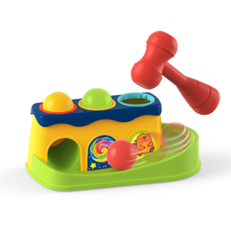 Baby Puzzle Knocking, Music Knocking, Music Knocking, Ball Knocking, Early Education Children Knocking, Small Hammer, Piling Table Knocking, Toy Knocking Baby Toys for 6 to 12-18 Months - Ectron Online