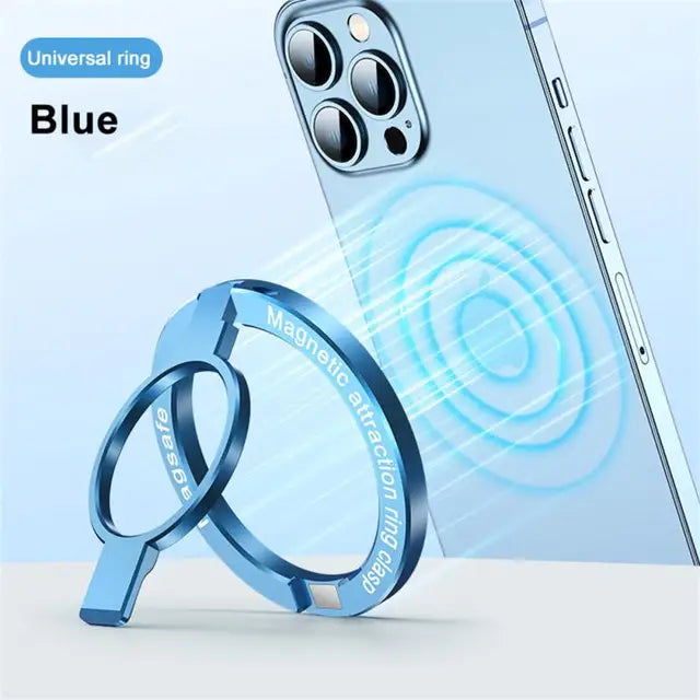 For Phone New Magnetic Ring Holder for 12 13 14 Max Magnet Finger Ring Grip Stand Holder Zinc Alloy Kickstand - Ectron Online