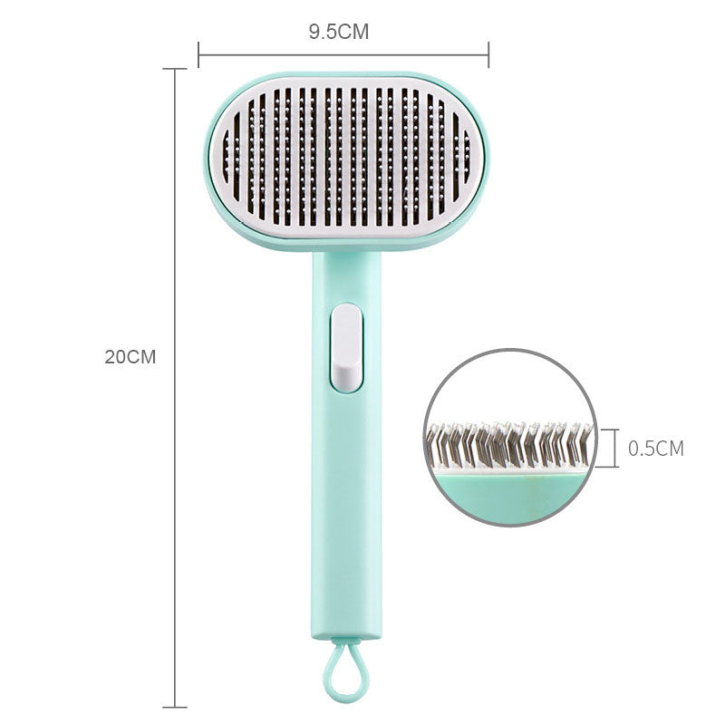 Pet comb, pet hair removal brush, cat and dog comb, automatic hair removal and beauty brush - Ectron Online