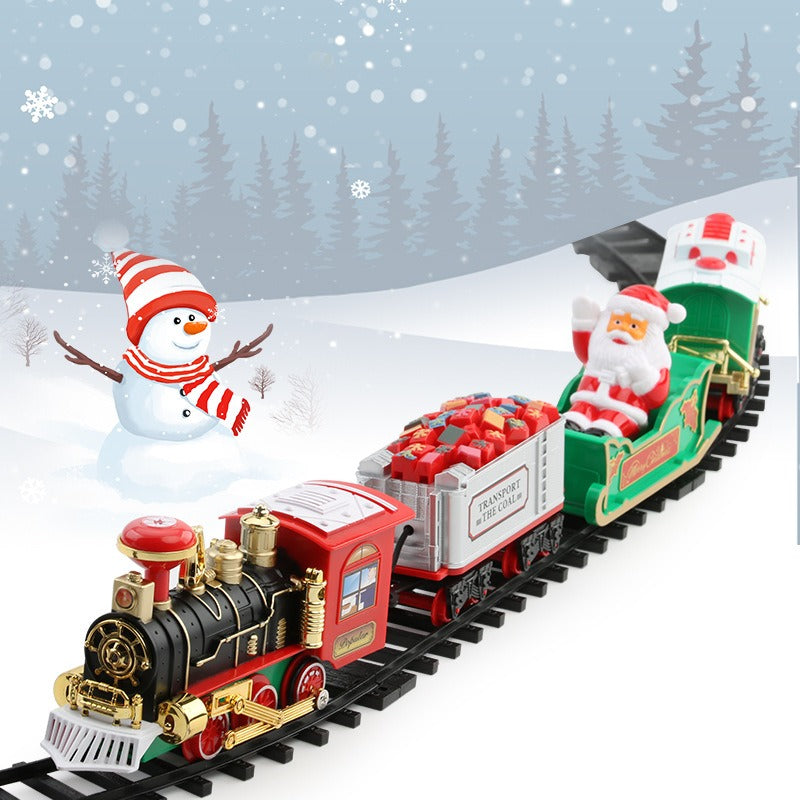 Christmas Electric Rail Car Toys Train Track Musical Christmas Tree Decoration Railway Set Children'S Kids Toys Gift - Ectron Online
