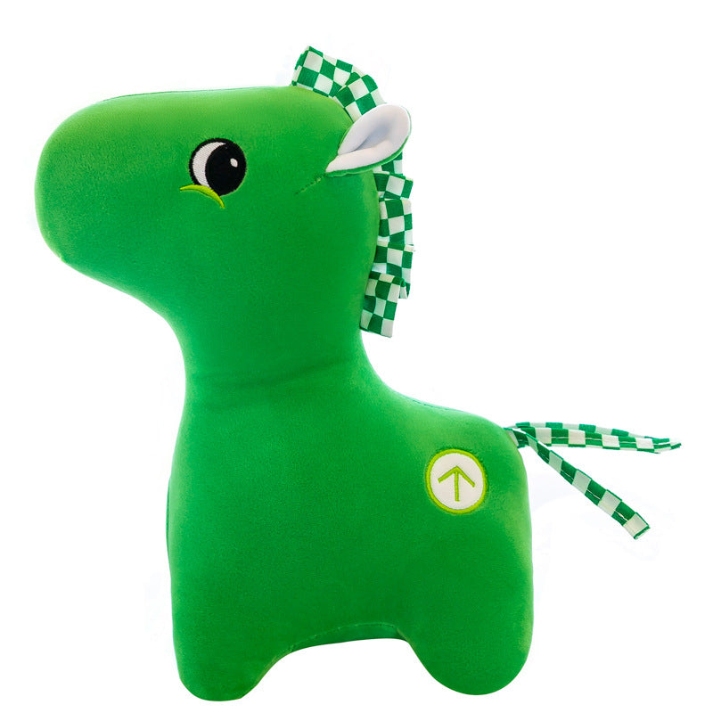 New Net Red Green Horse Pass Code Plush Toy Green Pony Doll Plush Toy Health Code Activity Doll - Ectron Online