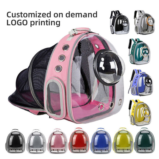 Clear Pet Backpack | Panoramic Pet Carrier Transparent shell pet bag | Ectron Online