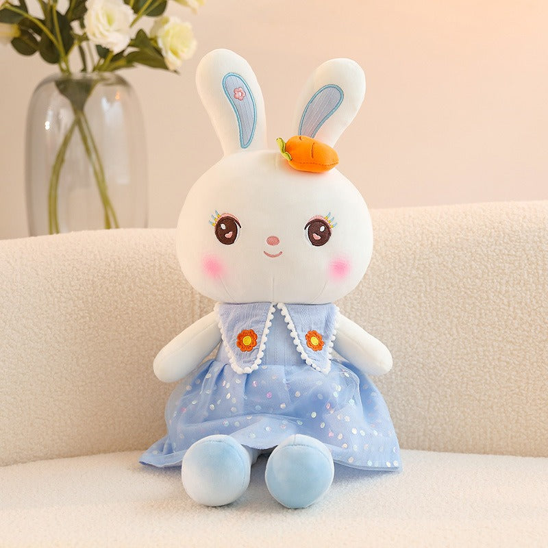 Sweetheart Rabbit Stuffed toy Little Rabbit Figure Pillow Bed with Sleeping Doll Super Soft Cute Big Doll - Ectron Online
