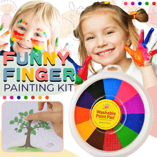 Kindergarten Graffiti Palm Painting Ink Pad Children's DIY Finger Painting Ink Pad - Ectron Online