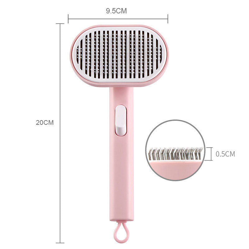 Pet comb, pet hair removal brush, cat and dog comb, automatic hair removal and beauty brush - Ectron Online