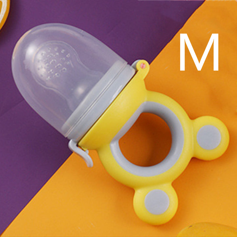 Baby products baby pacifier fruit and vegetable silicone baby nutrition fruit and vegetable mesh bag complementary food feeder - Ectron Online