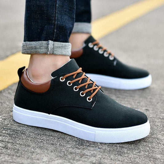 Korean Breathable Men’s Casual Canvas Sport Sneakers
