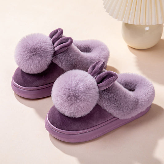Ladies’ Full Heel Cotton Slippers – Warm & Cosy Home Footwear