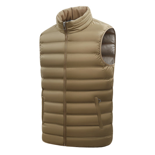 Men's Autumn Cotton-Padded Vest Men's Autumn Vest Stand-up Collar Cotton | Ectron Online