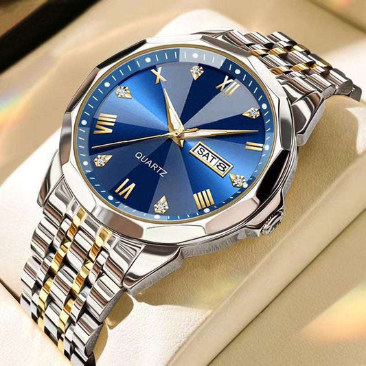 Men's High-Grade Business Watch Business Men's Watch Double Calendar Hig | Ectron Online