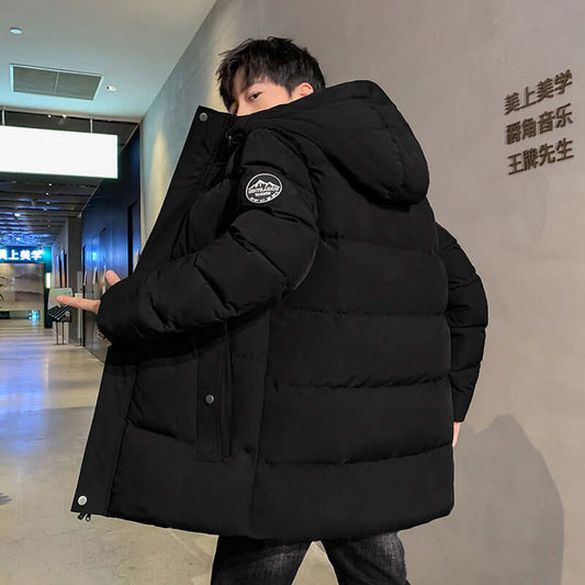 Men's Youth Thickened Down Cotton Winter Jacket