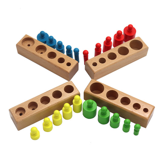 Montessori Wooden Building Blocks Montessori kindergarten early education | Ectron Online