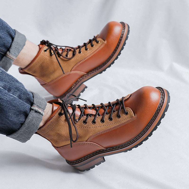 Martin Boots Men's Tooling Platform Leather Boots
