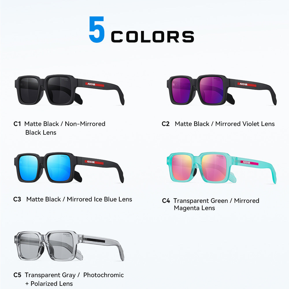 TR90 Colorful Polarized Sunglasses Square