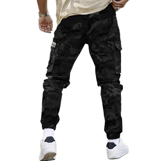 Men's Retro Camouflage Cargo Pants European Size American Retro Multi-pocke | Ectron Online