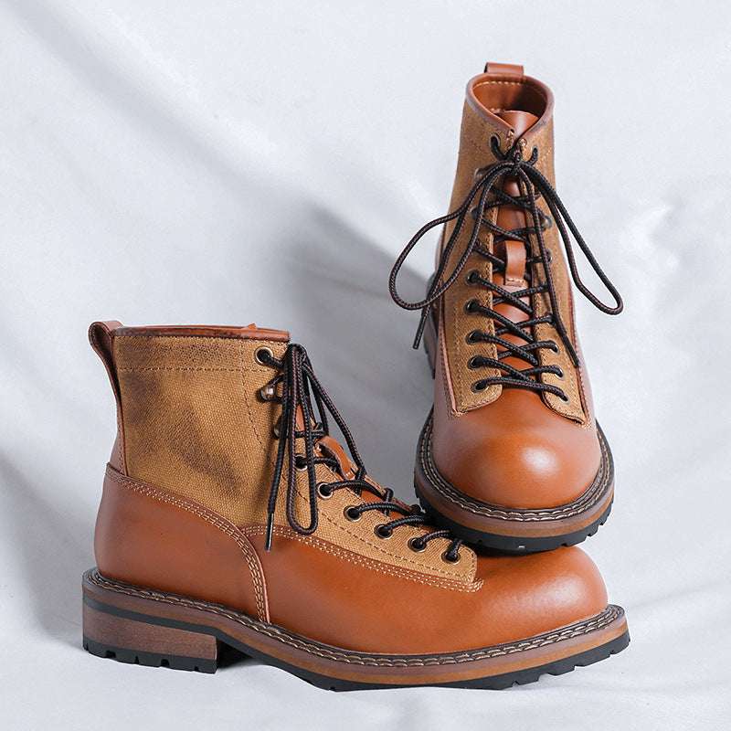 Martin Boots Men's Tooling Platform Leather Boots