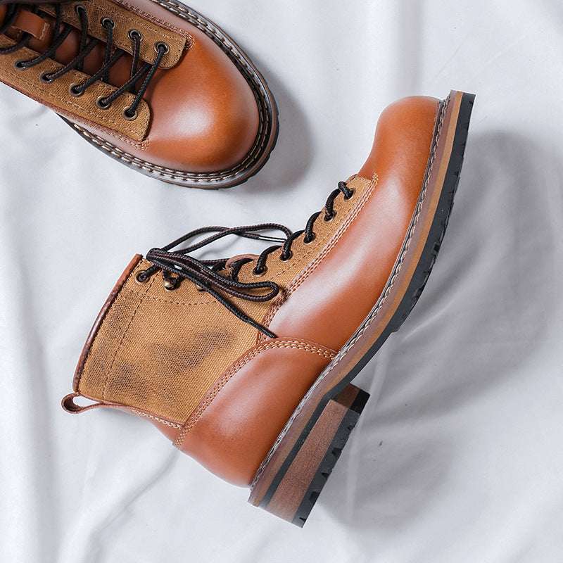 Martin Boots Men's Tooling Platform Leather Boots