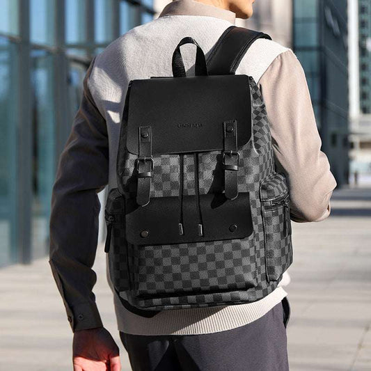 Office Worker Backpack | Plaid & Casual
