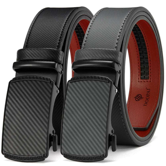 Popular Men's Leather Belt with Automatic Buckle