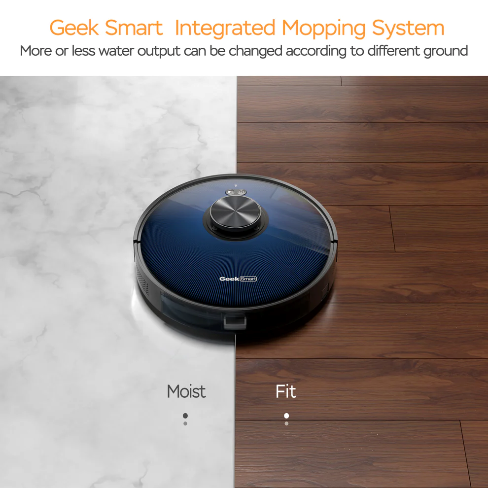 Geek Smart L7 Robot Vacuum Cleaner And Mop, LDS Navigation, Wi-Fi Connected APP, Selective Room Cleaning,MAX 2700 PA Suction, Ideal For Pets And Larger Home Banned From Selling On Amazon - Ectron Online