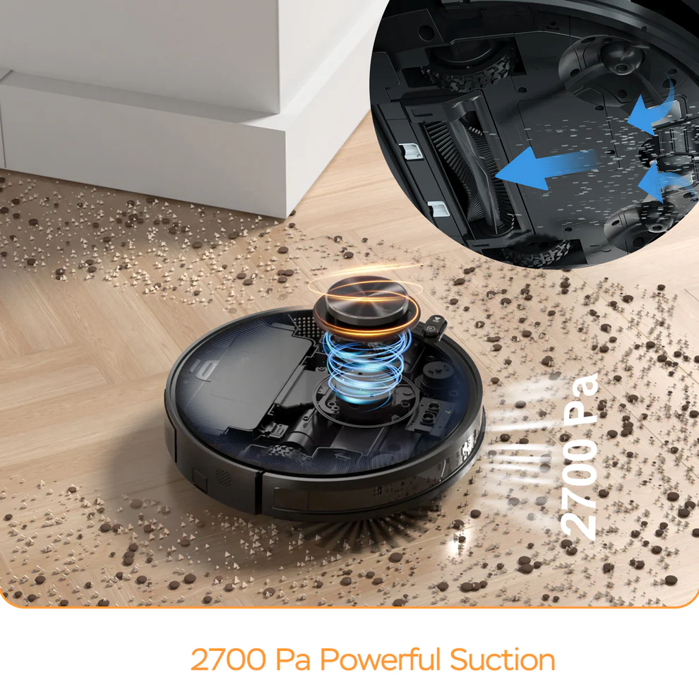 Geek Smart L7 Robot Vacuum Cleaner And Mop, LDS Navigation, Wi-Fi Connected APP, Selective Room Cleaning,MAX 2700 PA Suction, Ideal For Pets And Larger Home Banned From Selling On Amazon - Ectron Online