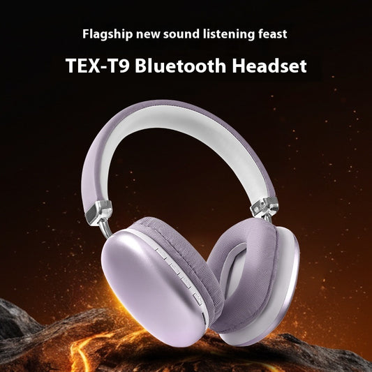 TEX-T9 Bluetooth Wireless Headphones | Over-Ear Head-Mounted Design TEX-T9 Bluetooth Headset Wireless Headph | Ectron Online