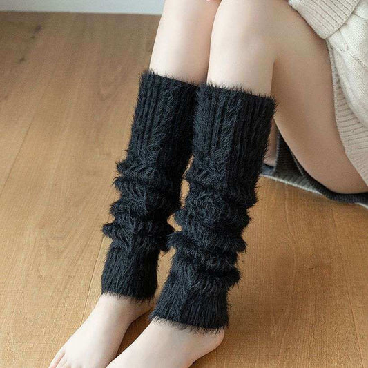 Thickened Feather Yarn Foot Sock Containing Cashmere Bunching Socks
