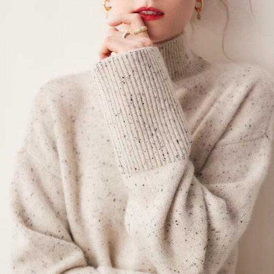 Women's Loose-Fitting Turtleneck Sweater