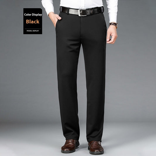 Men's Ice Silk Suit Pants - Business Casual Business Suit Pants Men Ice Silk Casual | Ectron Online