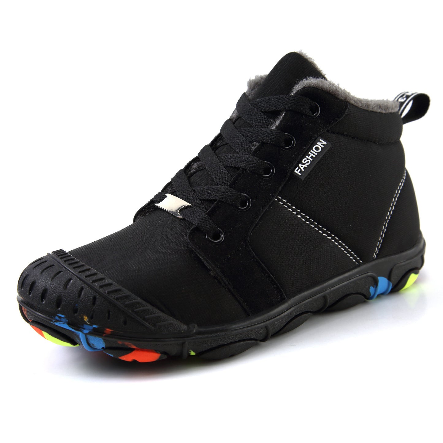 Children's Cotton Shoes Outdoor High-top Snow Boots Warm With Velvet