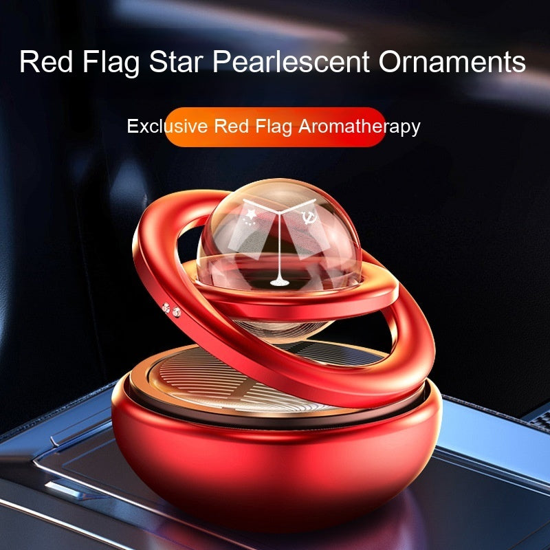Solar Rotating Car Aroma Decoration Aluminum Alloy - Ectron Online