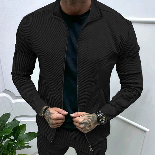 Men's Twill Jacquard Slim Fit Shirt Men's Twill Jacquard Long Sleeve Fashion | Ectron Online