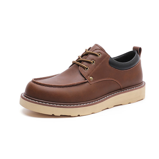 Men's Low-Top Martin Boots - Genuine Leather Work Shoes American Work Shoes Low-top Men's Martin | Ectron Online
