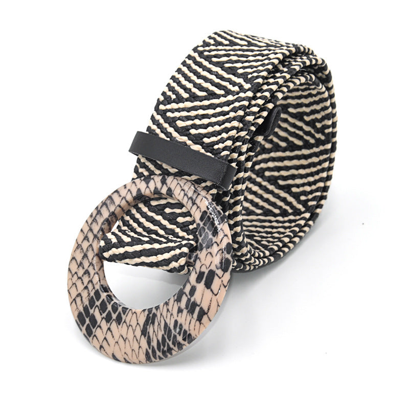 Bohemian Holiday Linen Woven Belt