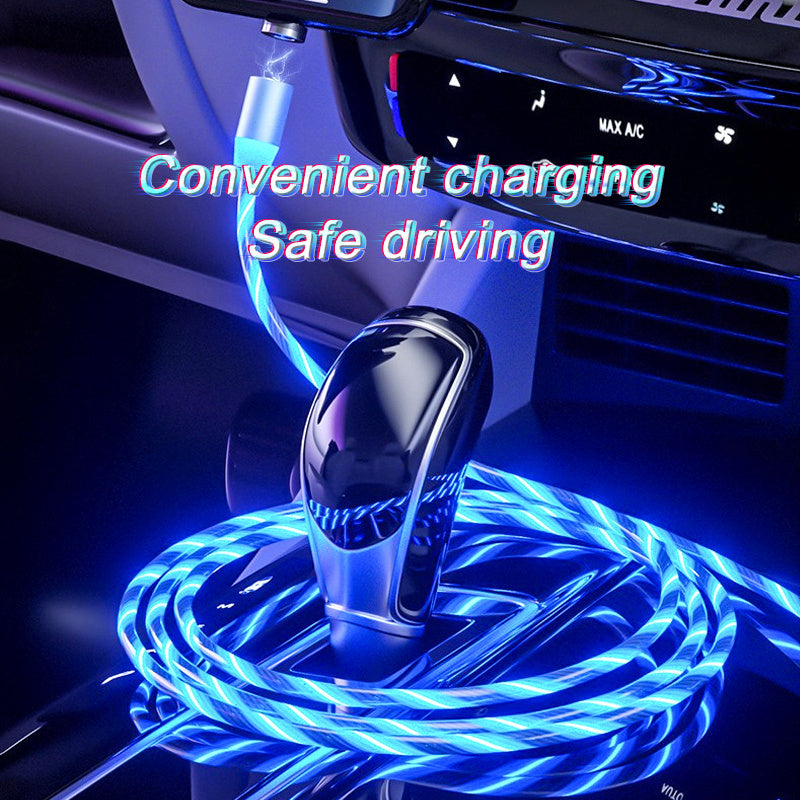 Magnetic Charging Cable Streamer Fast Charging Cable Lighting Micro USB Cable LED Magnet Charger Type-C Cable - Ectron Online